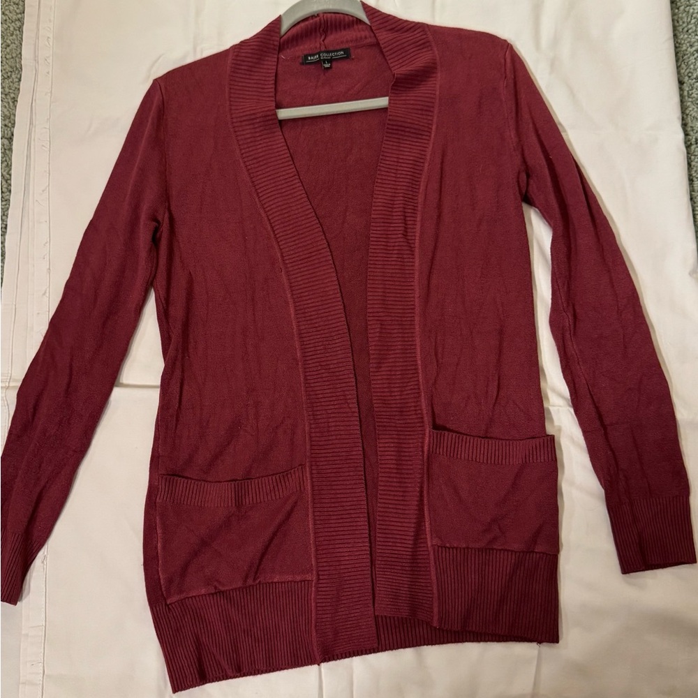 Wine colored light weight Cardigan